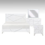 Orlo White 4pc Bedroom Set - Ornate Home