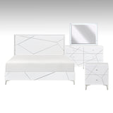 Orlo White 4pc Bedroom Set - Ornate Home