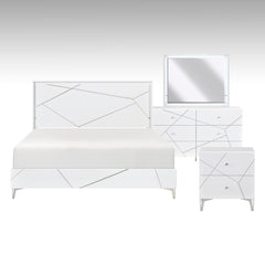 Orlo White 4pc Bedroom Set - Ornate Home