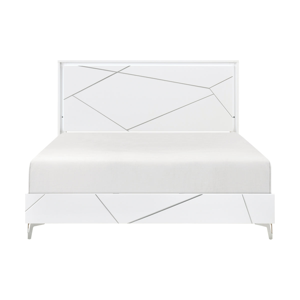 Orlo White 4pc Bedroom Set - Ornate Home