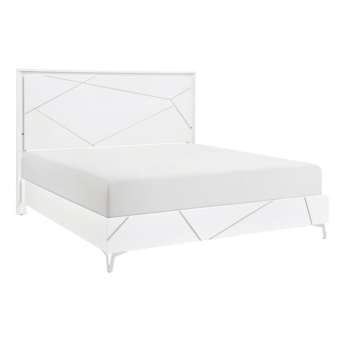 Orlo White 4pc Bedroom Set - Ornate Home