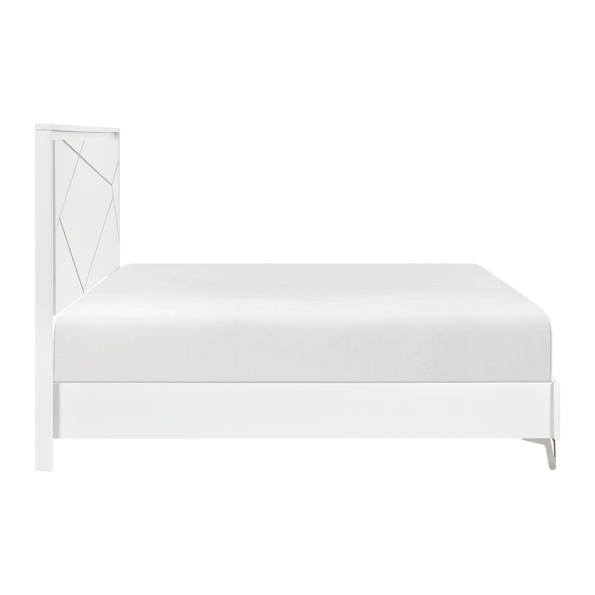 Orlo White 4pc Bedroom Set - Ornate Home