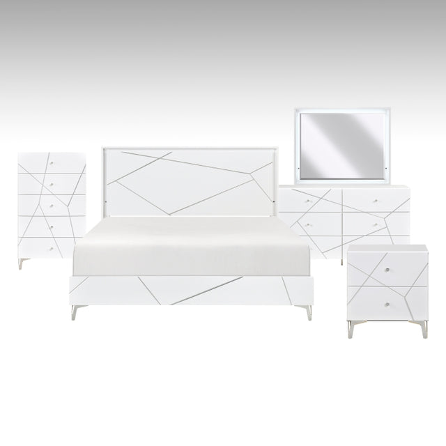Orlo White 5pc Bedroom Set
