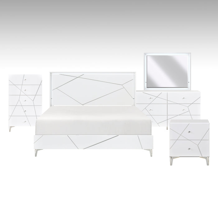 Orlo White 5pc Bedroom Set