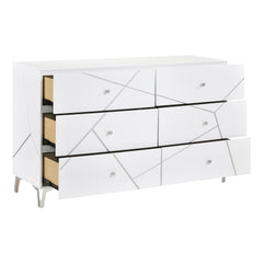 Orlo White 5pc Bedroom Set - Ornate Home