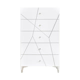 Orlo White 5pc Bedroom Set - Ornate Home