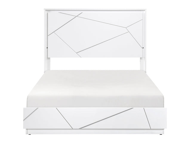 Orlo White California King Bed - Ornate Home