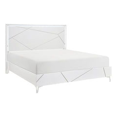 Orlo White California King Bed - Ornate Home