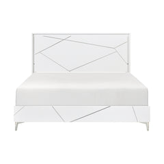 Orlo White California King Bed - Ornate Home