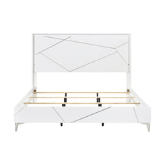 Orlo White California King Bed - Ornate Home
