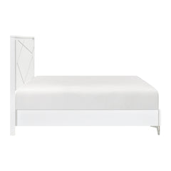 Orlo White California King Bed - Ornate Home