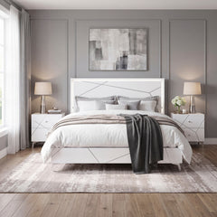 Orlo White California King Bed - Ornate Home