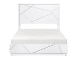 Orlo White Eastern King Bed - Ornate Home