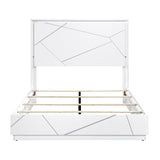 Orlo White Eastern King Bed - Ornate Home