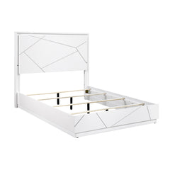 Orlo White Eastern King Bed - Ornate Home