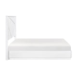 Orlo White Eastern King Bed - Ornate Home