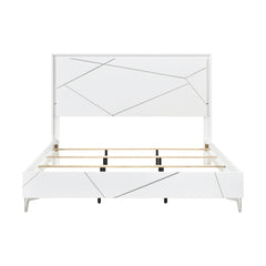 Orlo White Eastern King Bed - Ornate Home