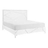 Orlo White Eastern King Bed - Ornate Home
