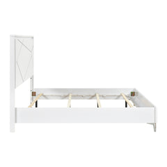 Orlo White Eastern King Bed - Ornate Home