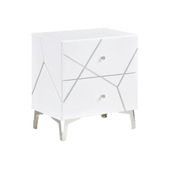 Orlo White Nightstand - Ornate Home