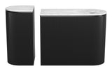 Ormara White & Black Console Table Set (2-Piece) - Ornate Home