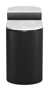 Ormara White & Black Side Table Set (2-Piece) - Ornate Home