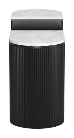 Ormara White & Black Side Table Set (2-Piece) - Ornate Home