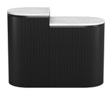 Ormara White & Black Side Table Set (2-Piece) - Ornate Home