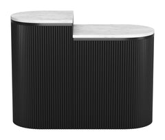 Ormara White & Black Side Table Set (2-Piece) - Ornate Home