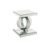 Ornat Mirrored/Faux Diamonds End Table - Ornate Home