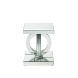 Ornat Mirrored/Faux Diamonds End Table - Ornate Home