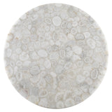 Ornella White/Gray Marble Dining Table - Ornate Home