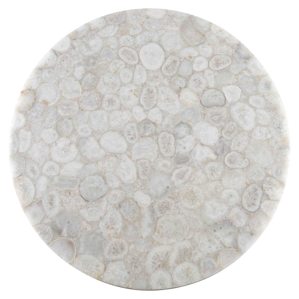 Ornella White/Gray Marble Dining Table - Ornate Home