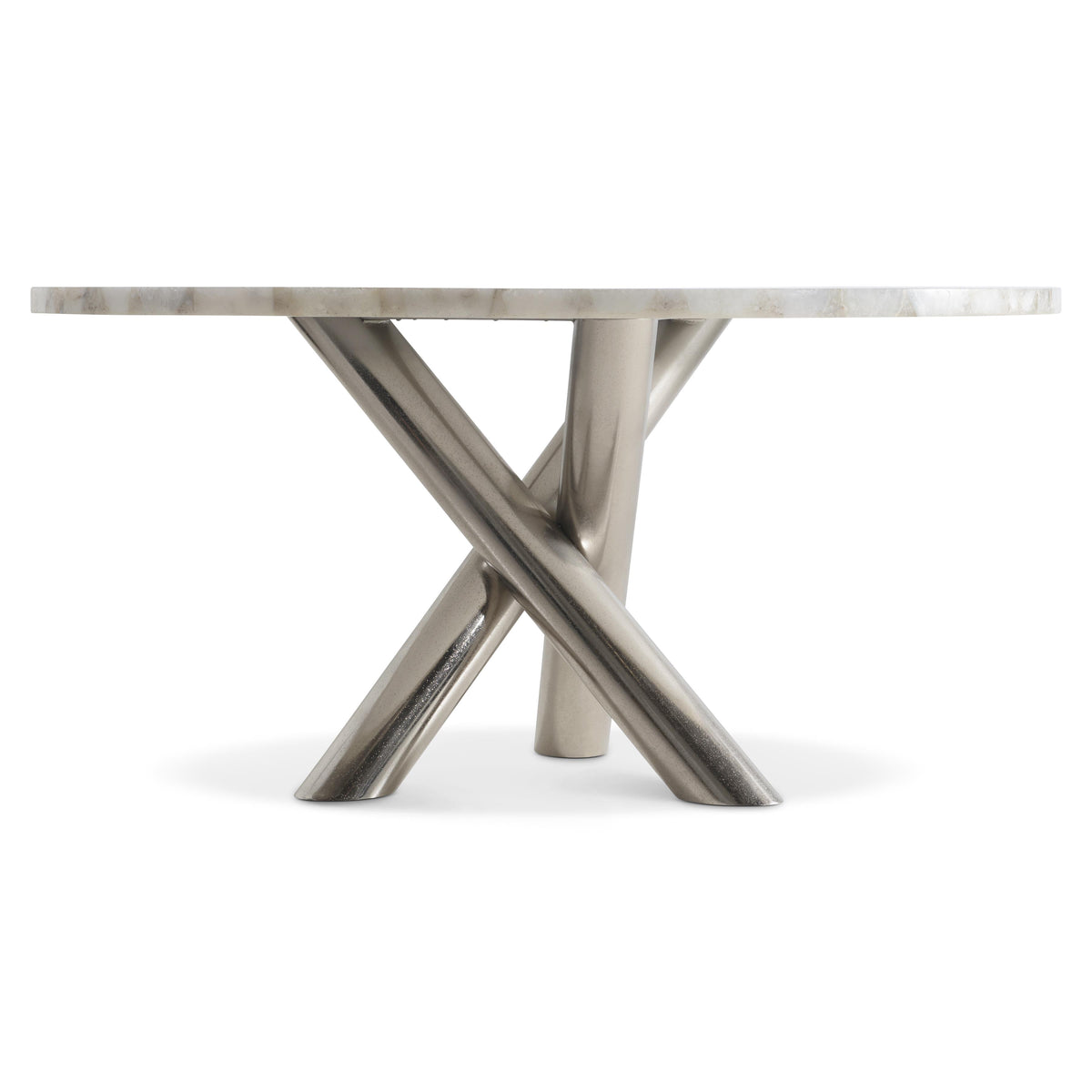 Ornella White/Gray Marble Dining Table - Ornate Home
