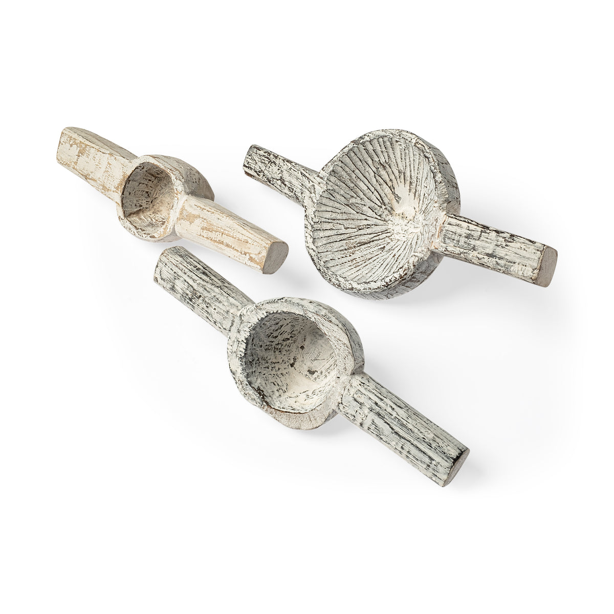 Oro White Tribal Inspired Measuring Cups (Set of 3) - Ornate Home