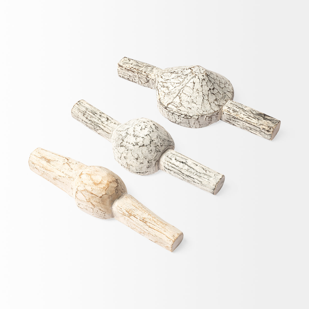 Oro White Tribal Inspired Measuring Cups (Set of 3) - Ornate Home