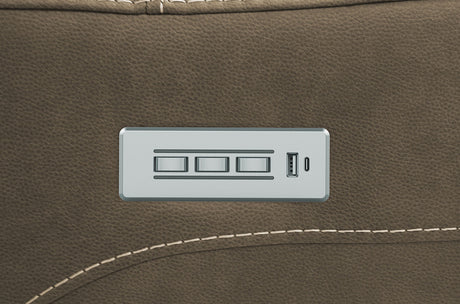 Orpheus Brown Power Sectional - Ornate Home