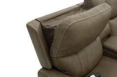 Orpheus Brown Power Sectional w/ Lift Chair - Ornate Home