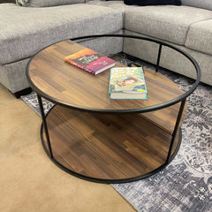 Orrin Black & Walnut Coffee Table - Ornate Home