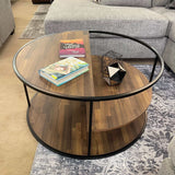 Orrin Black & Walnut Coffee Table - Ornate Home