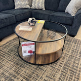 Orrin Black & Walnut Coffee Table - Ornate Home