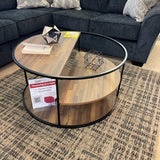 Orrin Black & Walnut Coffee Table - Ornate Home