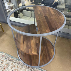 Orrin Gray & Walnut End Table - Ornate Home