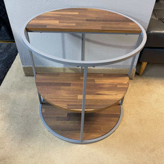 Orrin Gray & Walnut End Table - Ornate Home