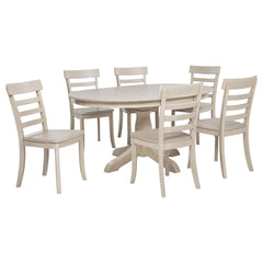 Orrison Linen Oval 62-inch Wood Extension Leaf Dining Table - Ornate Home