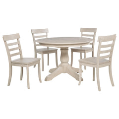 Orrison Linen Oval 62-inch Wood Extension Leaf Dining Table - Ornate Home