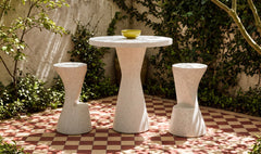 Orrix White Bar Outdoor Table - Ornate Home