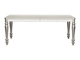 Orsina Silver Mirrored Extendable Dining Table - Ornate Home