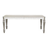 Orsina Silver Mirrored Extendable Dining Table - Ornate Home