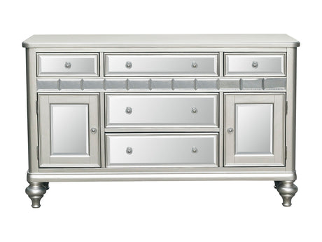 Orsina Silver Mirrored Server - Ornate Home